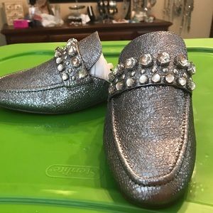 Silver Vince Camuto mules - Never Worn! Size 8 1/2